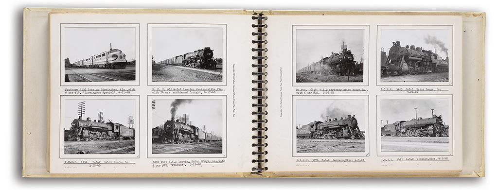 (RAILROADS--AMERICAN LOCOMOTIVES.) Mammoth archive of photographs and related materials dealing with American locomotives.